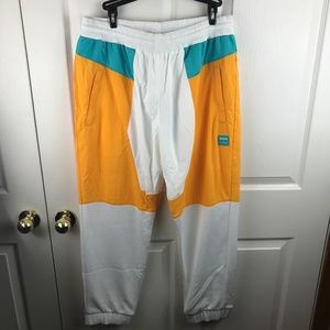 Reebok Gigi Hadid Track Pants White Yellow Large